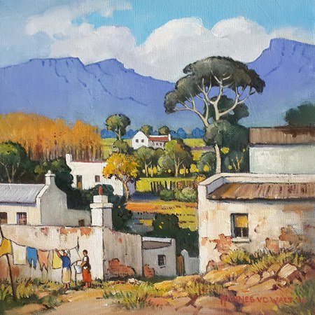 Oil on Stretched CanvasSize: (300x300x16)mmUnframedSOLD 2014 (Franschhoek Art House)